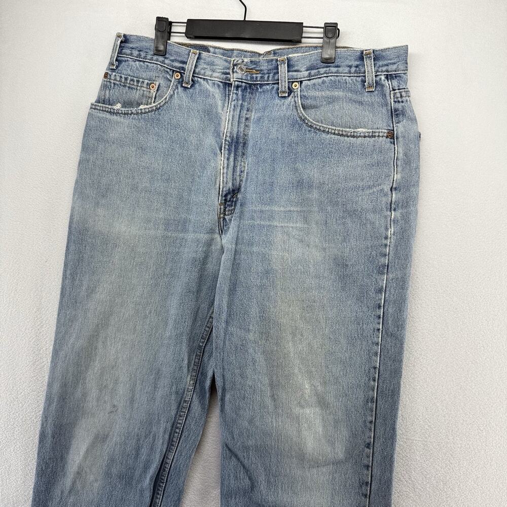 Vintage Levis Jeans Fits 36x36 Blue 550 Relaxed Canada Made 2000s Y2K Red Tab - Picture 1 of 16